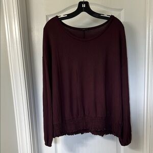Ann Taylor Factory Red Relaxed Long Sleeve Sweatshirt